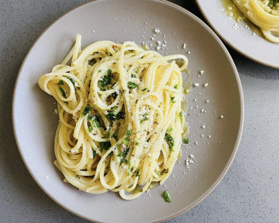 Cream and Clam Broth Linguine