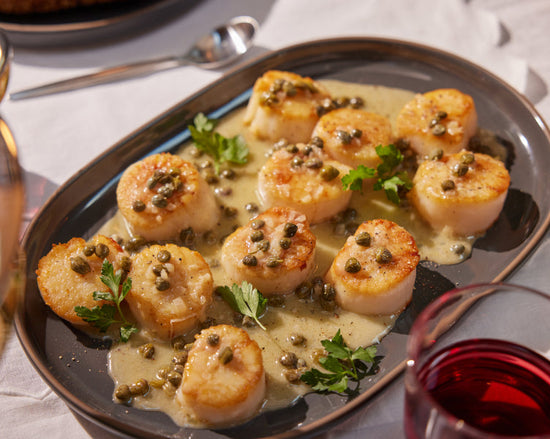 Seared Scallops with Brown Butter and Capers