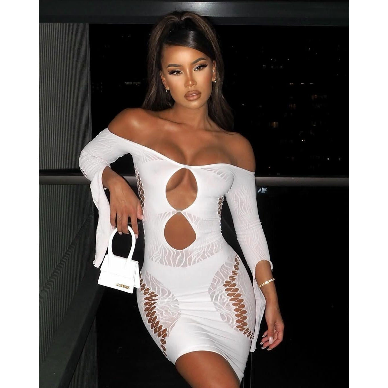 Long Sleeve Bandage Dress - Elizabeth Luxx product image