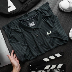 men's ua performance stripe polo