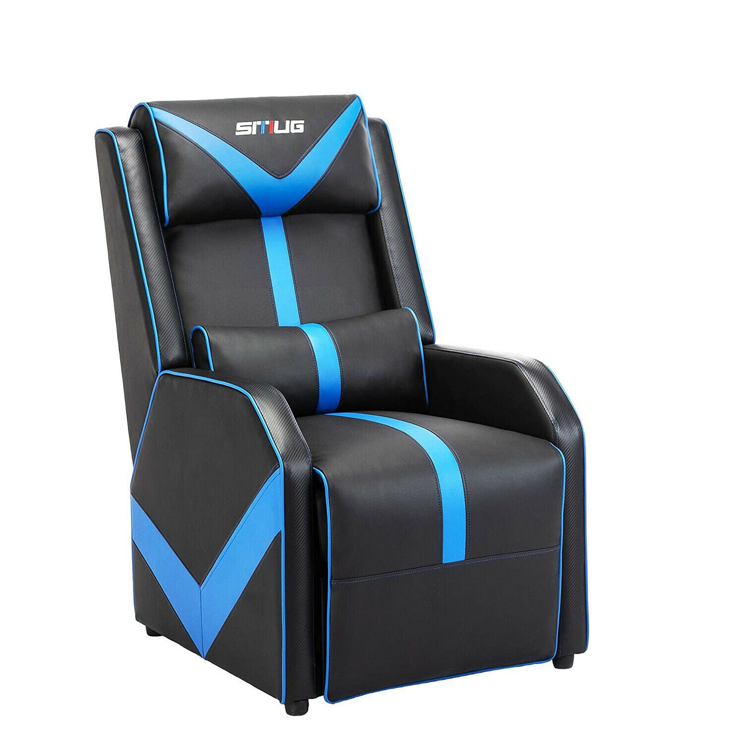 Leather Gaming Recliner Chair Racing Style Relaxing Recliners