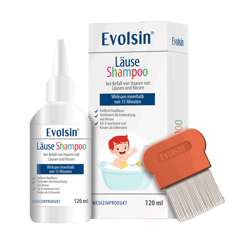 Evolsin® Läuseshampoo - effektiv und wirksam gegen Kopfläuse