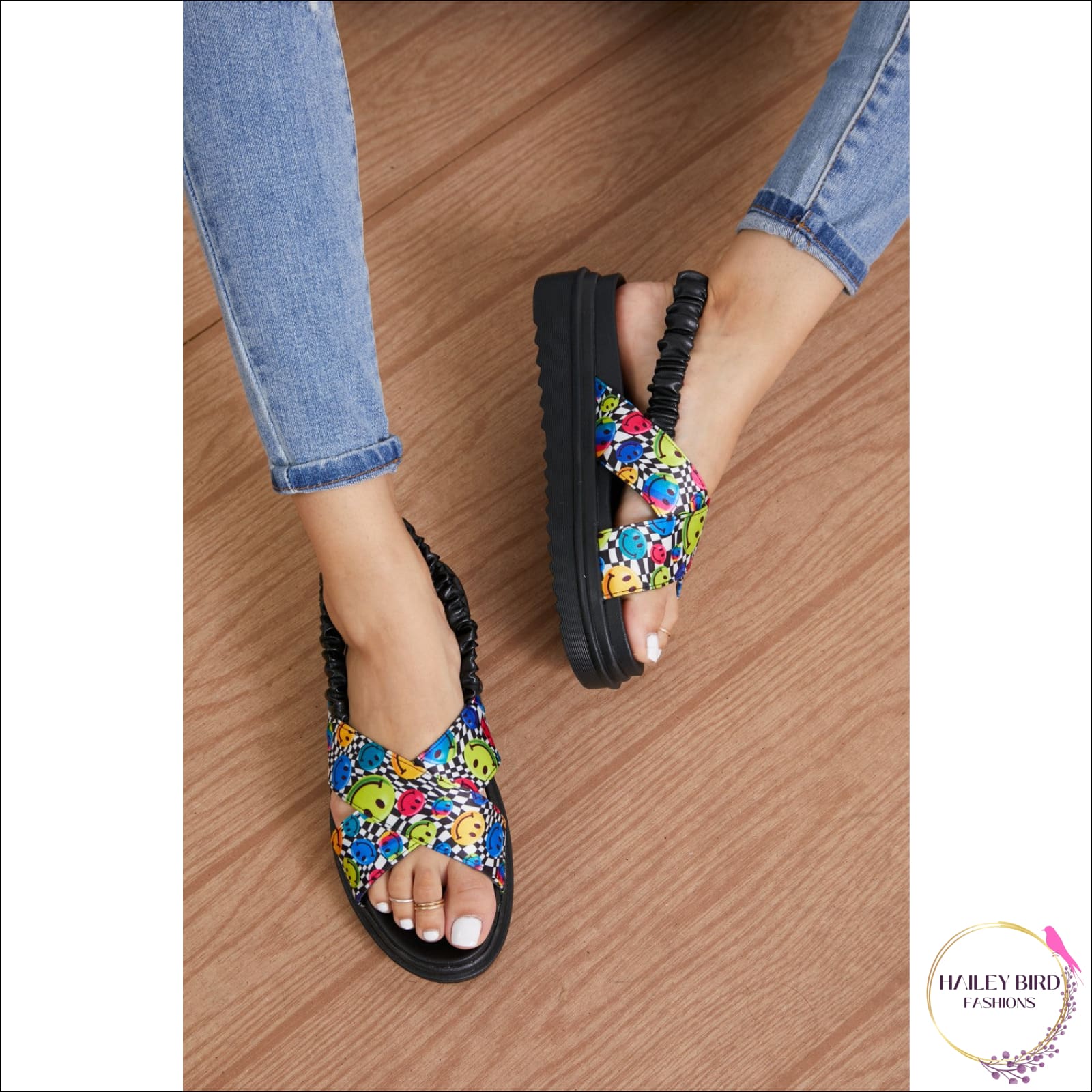 KAYLEEN Start with a Smile Slingback Sandals