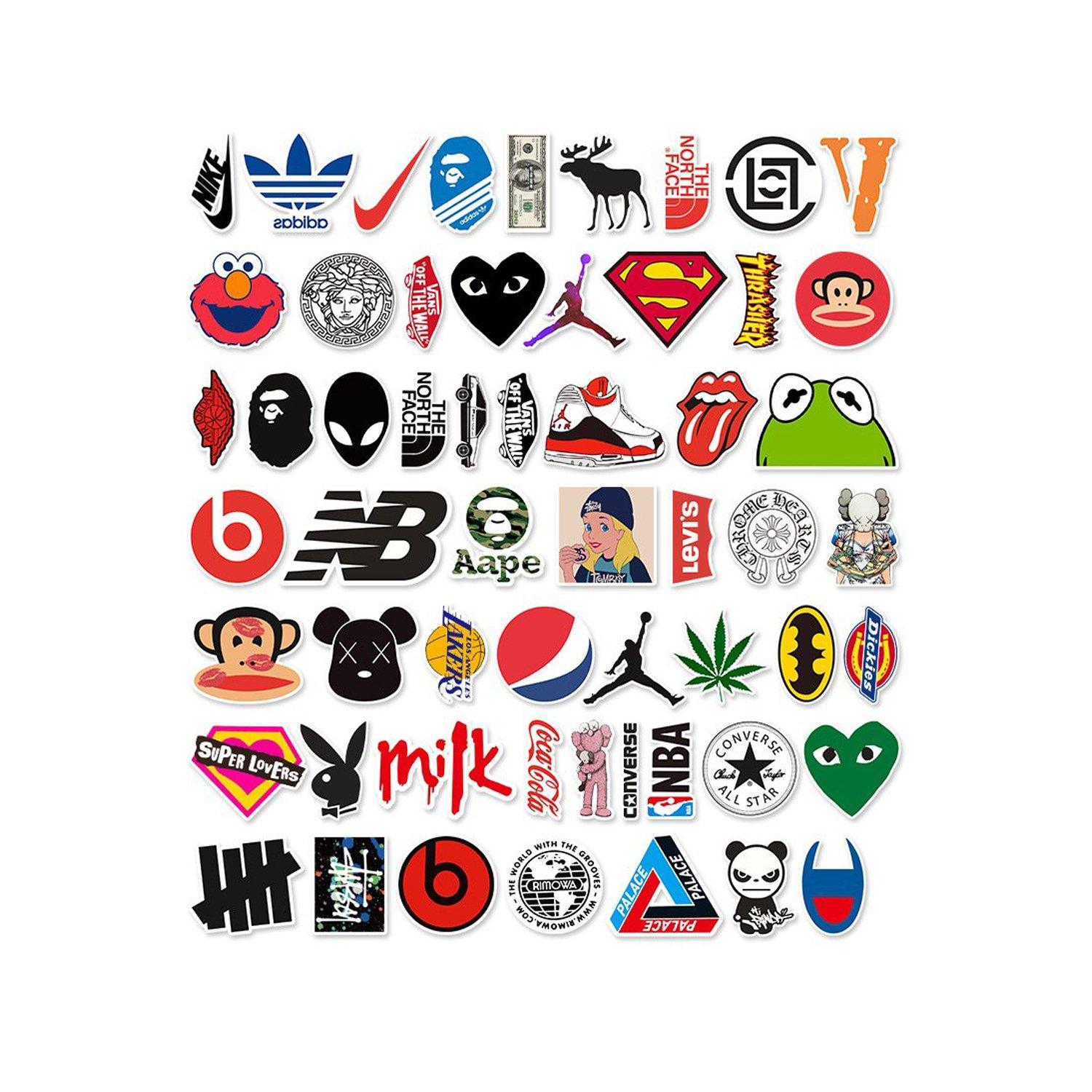 Street Fashion Brands Logo Vinyls Stickers PackDecals StiCool