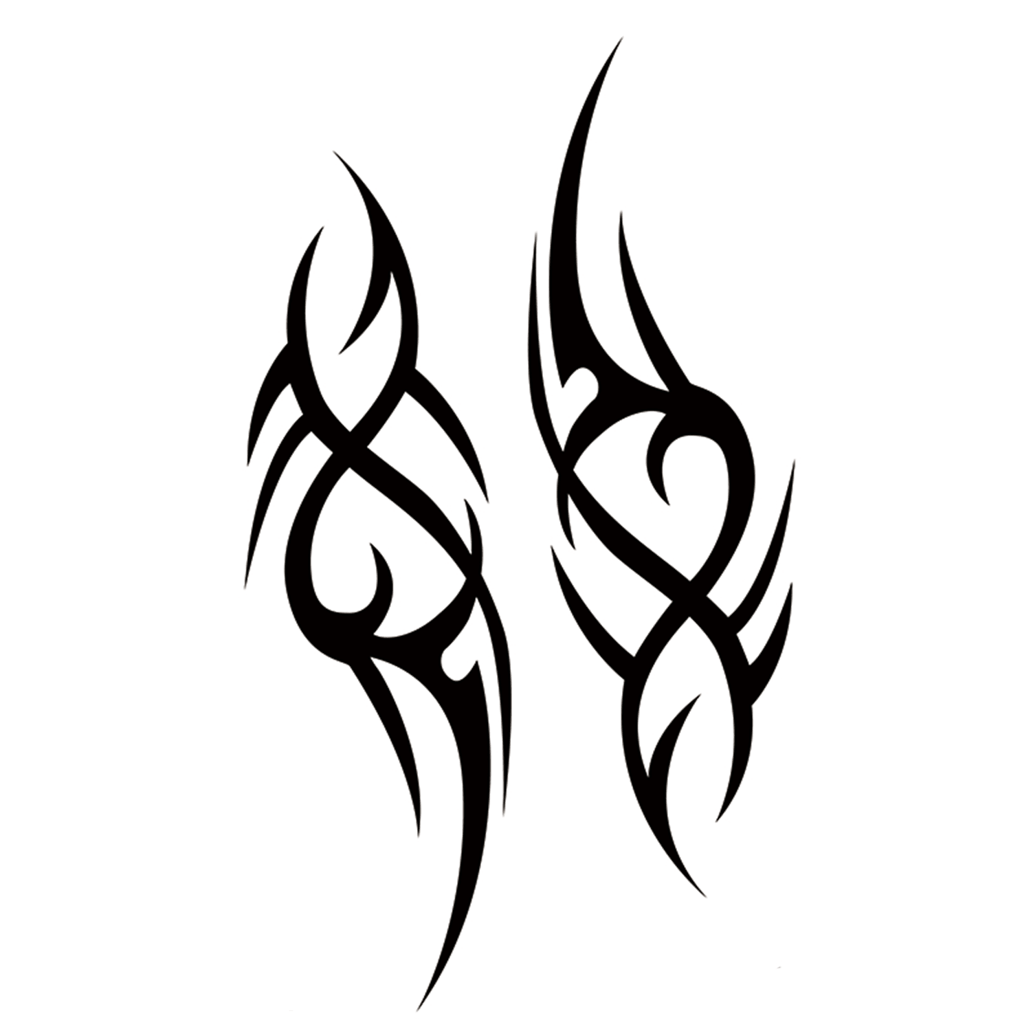Opposite Pattern Form Half Sleeve Temporary Tattoo – StiCool