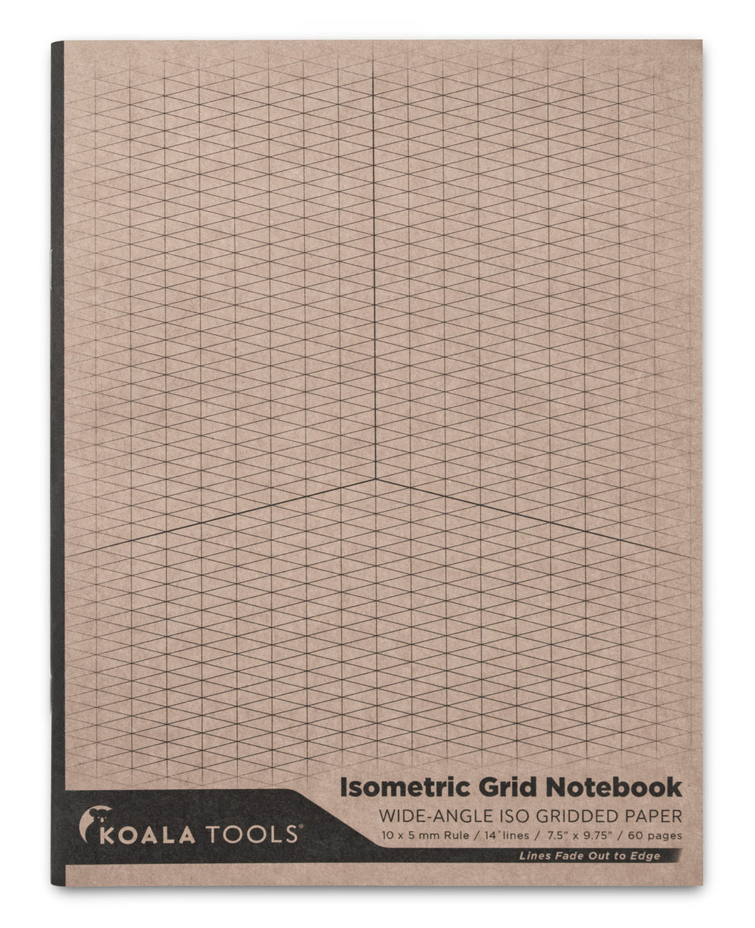 Koala Tools Wide-Angle Isometric Grid 3D Sketchbook