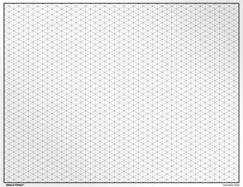 Transparent Grid Sheet A3 42,0 x 29,7 cm Quadratic 1 Inch