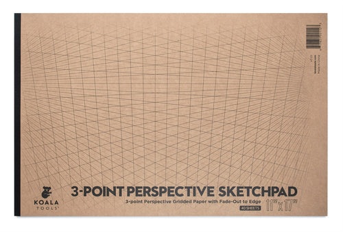 1-point Perspective ROOM GRID Sketchpad (11 x 17) – Koala Tools