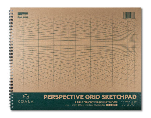 Koala Tools - 40-Page Large Drawing Pad for 1-Point Perspective