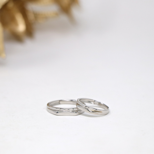 Custom Engraved Lord of the Rings Style Couples Rings Bands Set of 2  Gullei.com