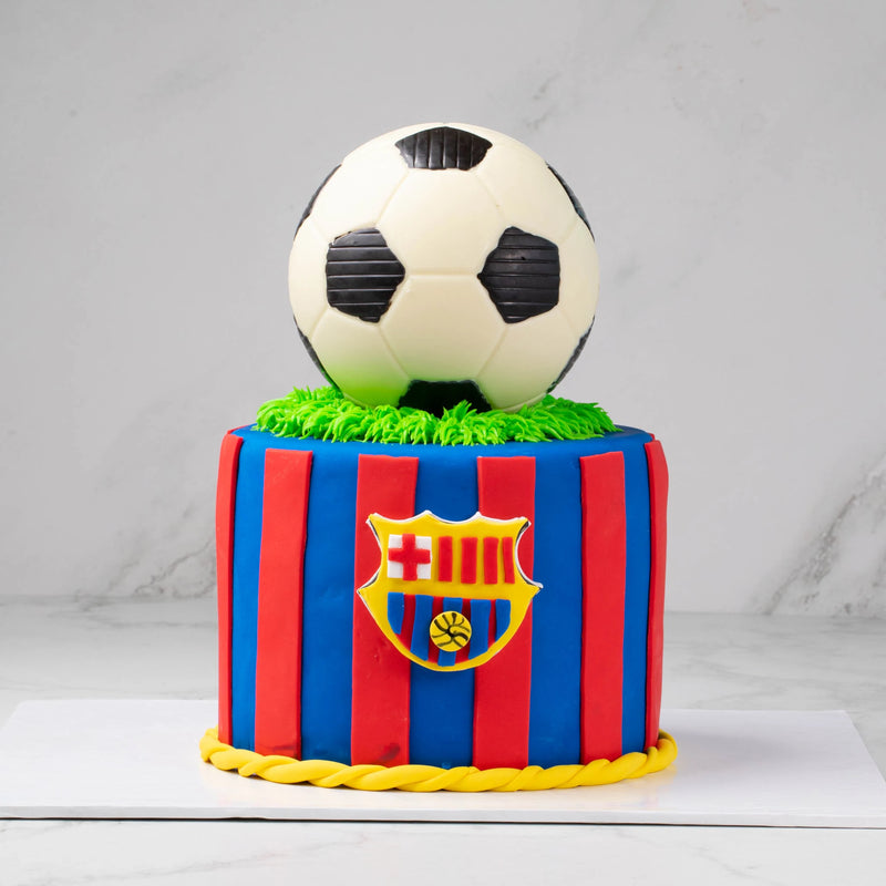 Custom Football Fondant Cake