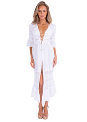 NW1557 - White Cotton Cover-Up