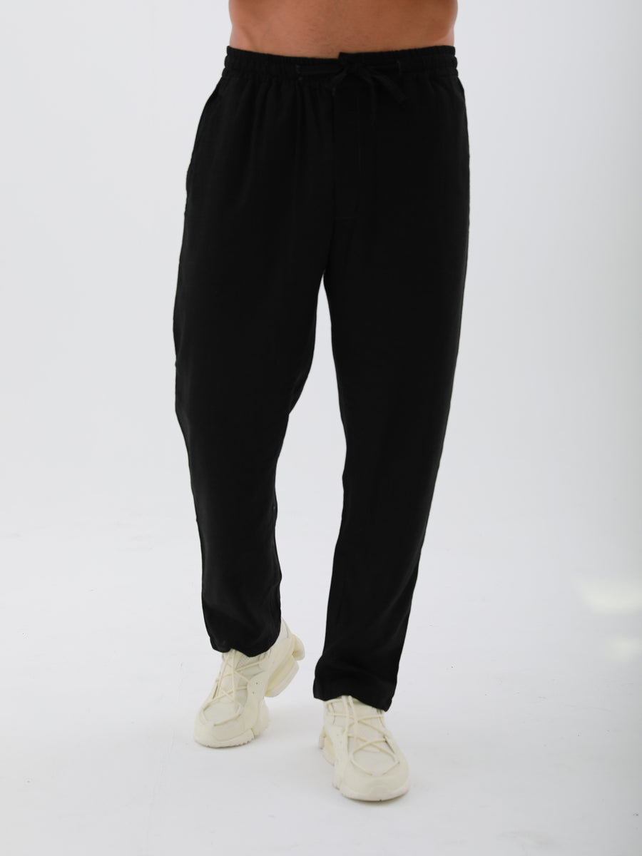 Recycled Linen Pants - Black – MarblMan