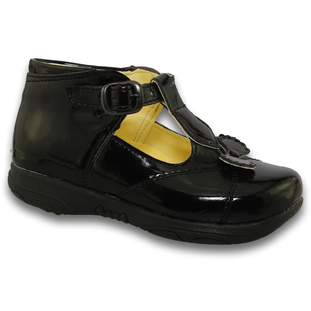 Peatonal Antemano posibilidad Zapatos Escolares De Niña Estilo 0480Sa14 Marca Sarahi Acabado Charol Color  Negro