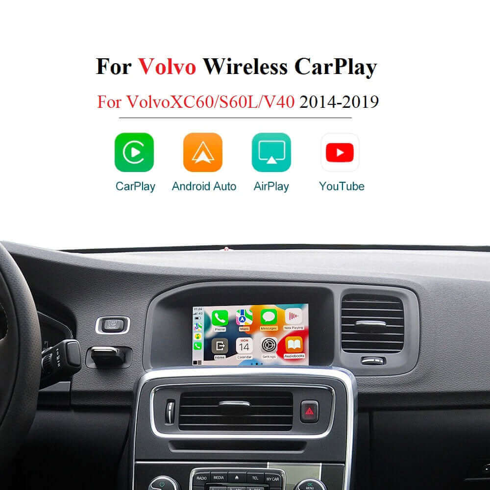 Wireless Apple CarPlay/Android Auto Upgrade Module for Volvo XC60 S60 V40 V60 2011-2019