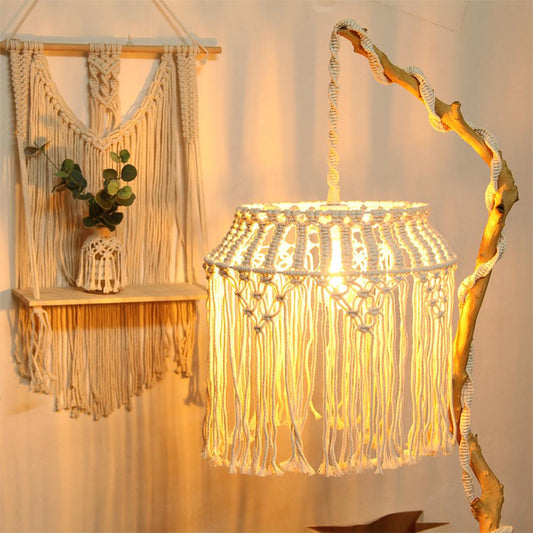 macrame lampshades