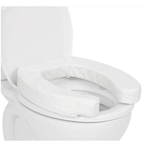 Vive Health Firm Foam Toilet Seat Cushion, Suction Cup Base, White