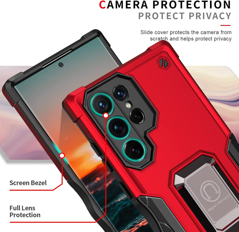 Galaxy S23 Ultra Swivel Kickstand Camera Cover Lens Protection Case - Gorilla Cases