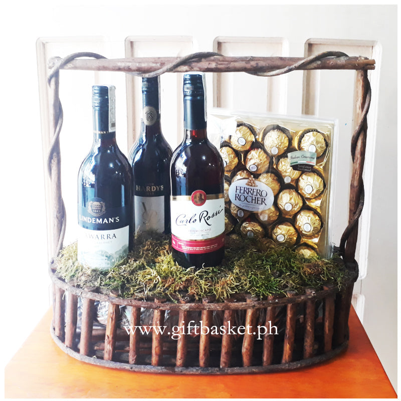 Wine and Chocolate Basket A001-image-0