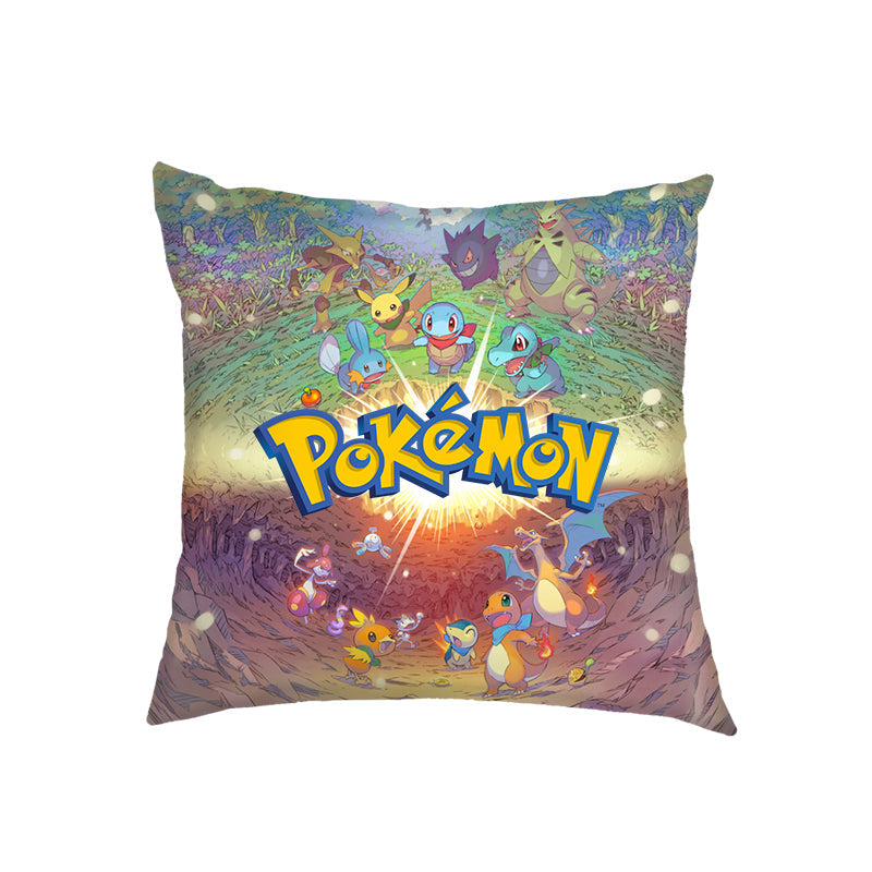 Pokemon Pillow Case Throw Pillow Cover 18 inches Flannel Pillow Cover Ideal Present