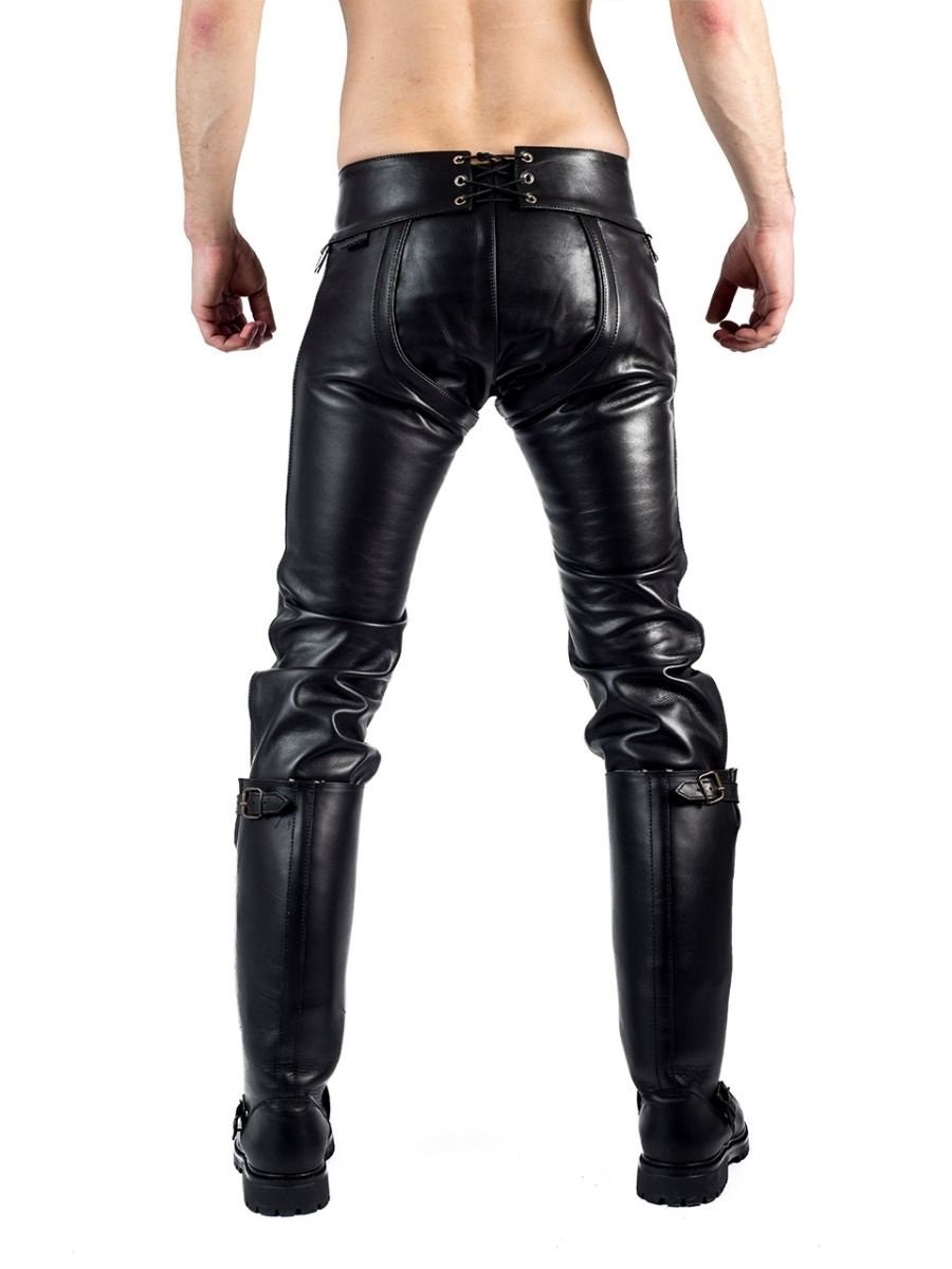 Leather Convertible Pants Chaps Adult | BLUF Pants Chaps Breeches Gay ...