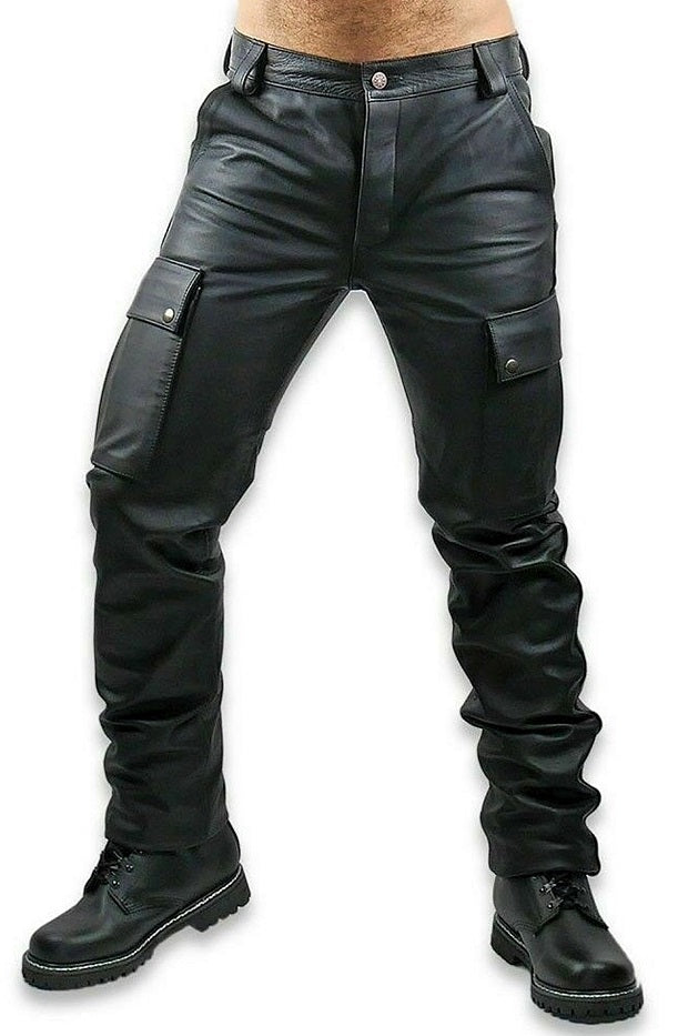 Men's Original Leather Cargo Pants – LeatherGear