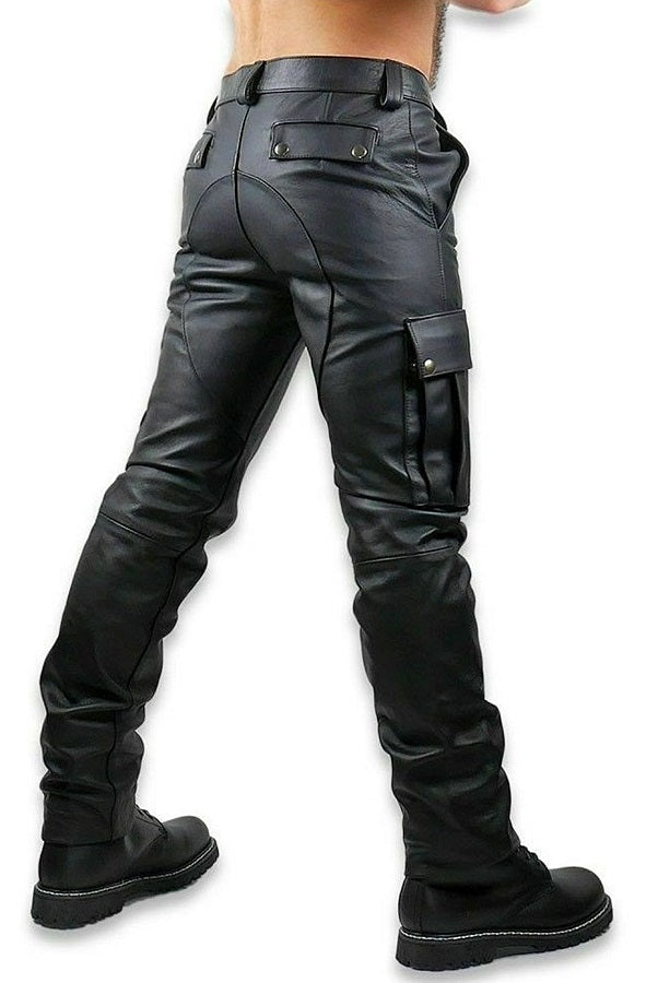 Men's Original Leather Cargo Pants – LeatherGear