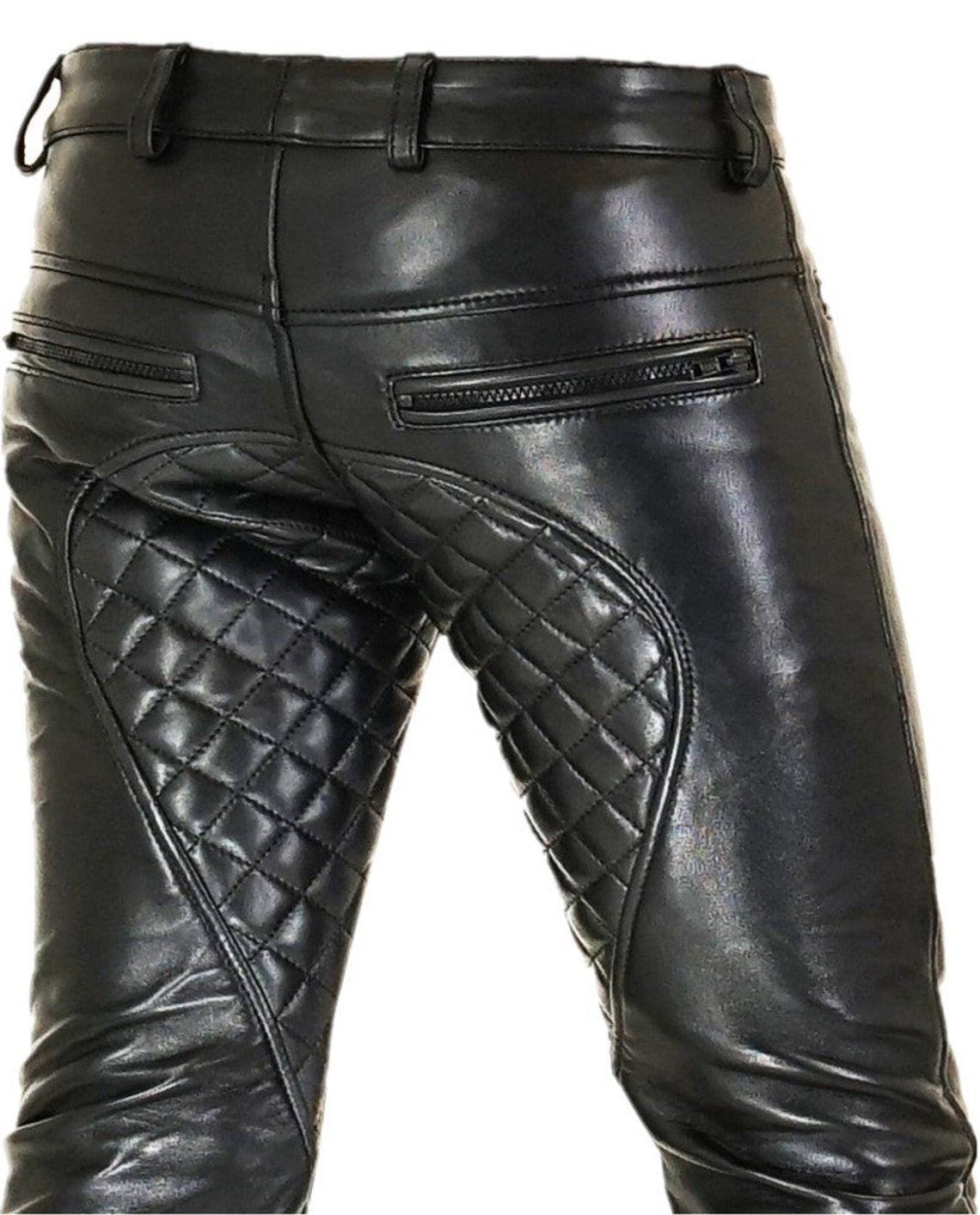 Men's Leather Quilted Pants – LeatherGear