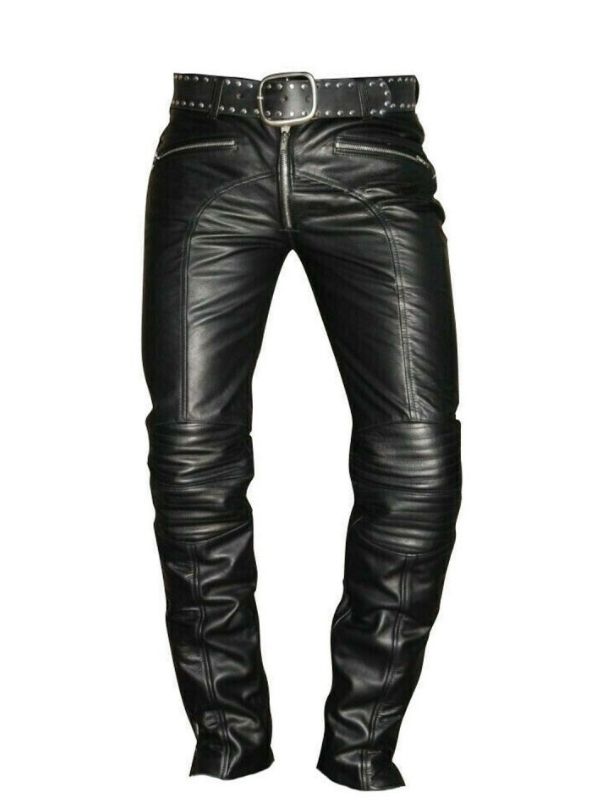 Men Biker Leather Pants – LeatherGear