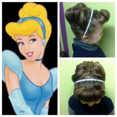 Coiffure princesse Disney Cendrillon