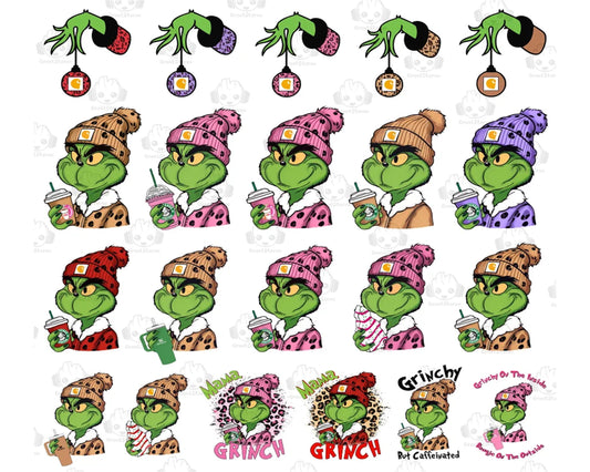 Mean Green Guy Christmas Stanley Tumbler Inspired PNG, Grinch PNG, Bun –  Drabundlesvg