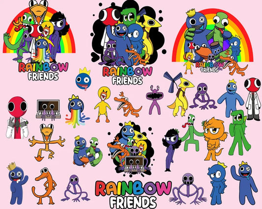 Green Rainbow Friends Png, Green Rainbow Png, Rainbow Friend Png, Digital  Instant Download