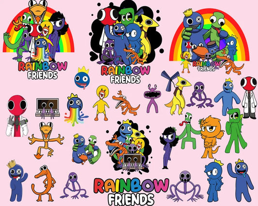 Rainbow Friends Squad SVG PNG