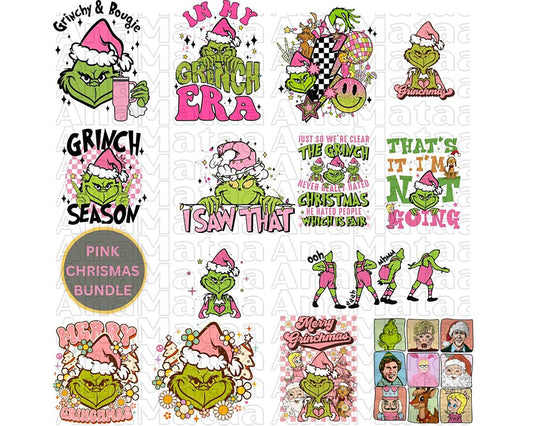 Mean Green Guy Christmas Stanley Tumbler Inspired PNG, Grinch PNG