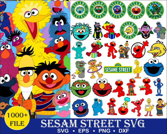 Sesame Street Funny Cookie Monster Head SVG - Cookie Monster Face SVG