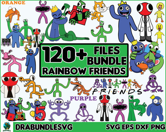 Rainbow Friends Svg, Rainbow Friends Png, Blue Rainbow Frien