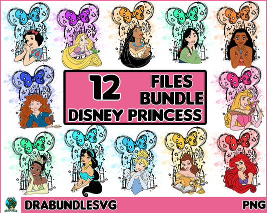 Disney Princess Fashion Brand SVG Bundle (FSD-A55) 