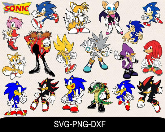 Sonic Svg Bundle, Svg Cricut, Svg Bundle, Sonic Svg, Cartoon Svg, Cut –  Drabundlesvg