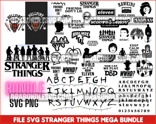 625+ Stranger Things SVG Bundle, Hellfire Club Svg, Stranger Things PN