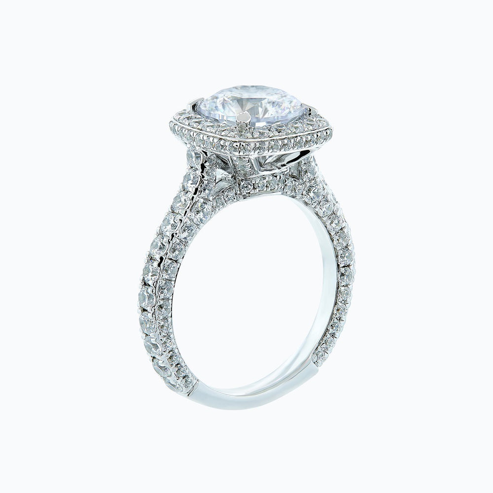Novia Lab Created Diamond Round Pave Diamonds Ring | ARIJEI – arijeinewyork