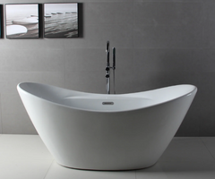 Double Slipper Freestanding Bathtub