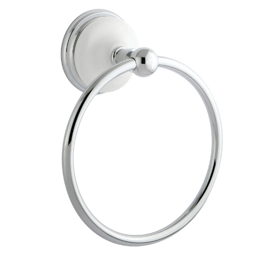 Allen + roth Kameron Brushed Nickel Brass Towel Ring B4151000NP