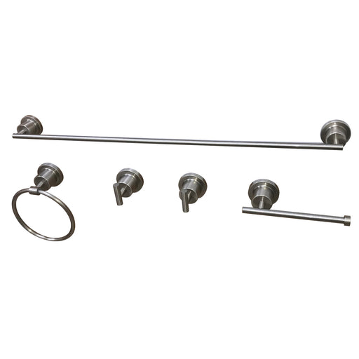 Kingston Brass KX2528SG 24 Shower Slide Bar with Soap Dish Satin Nickel