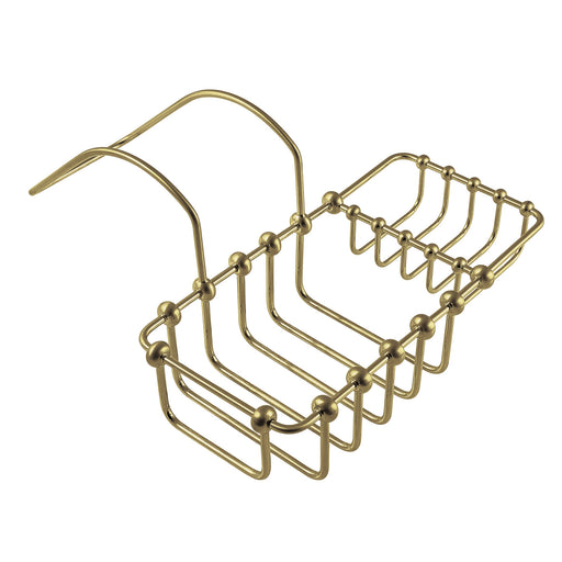 Kingston Brass CCK2182PL Vintage High Rise Gooseneck Clawfoot Tub and Shower Package, Polished Brass