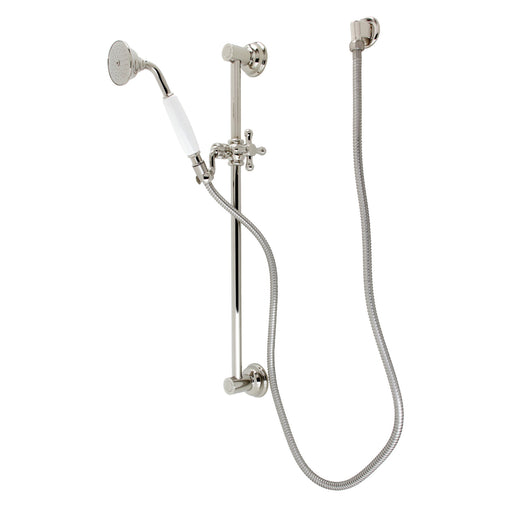 Kingston Brass KX2528SG 24 Shower Slide Bar with Soap Dish Satin Nickel