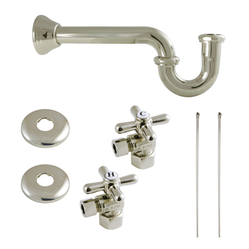 Kingston Brass CC43107LKB30 Brushed Brass Trimscape Sink Accessories and  Parts Traditional Plumbing Sink Trim Kit with P-Trap 