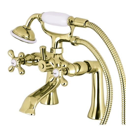 Kingston Brass Kingston KS268SB Three-Handle 2-Hole Deck Mount