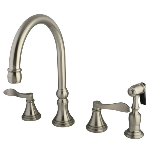 Kingston Brass French Country Widespread Kitchen Faucet, Oil Rubbed Bronze  - NBI Drainboard Sinks