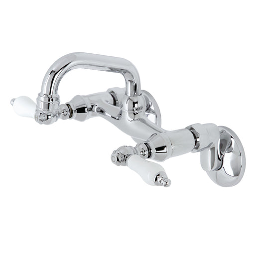 Kingston Brass KS212PB Two-Handle Wall Mount Bar Faucet - K & B