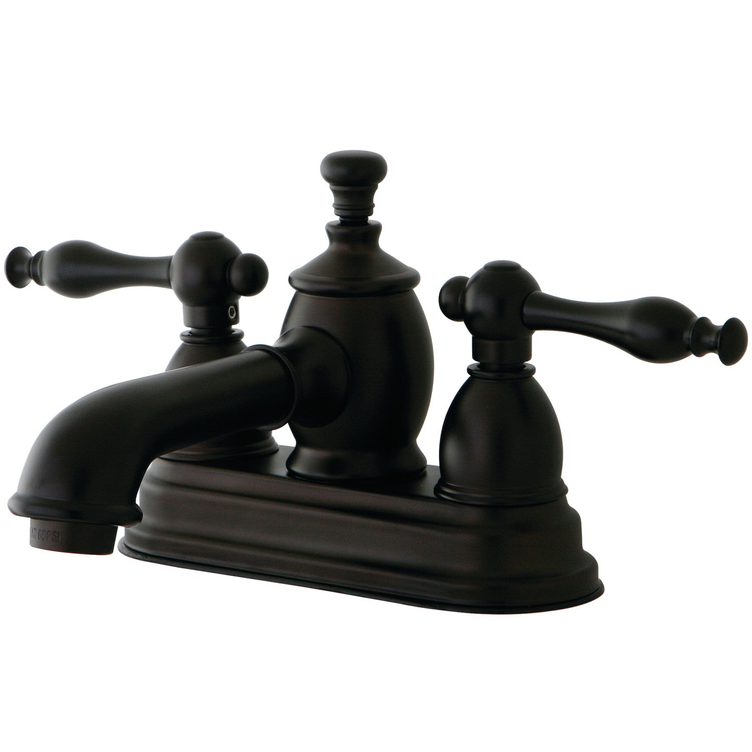 メール便対応！ Kingston Brass KS7005NL Naples 4" Centerset Bathroom Faucet,  4-1/2", Oil Rubbed Bronze 並行輸入品 通販